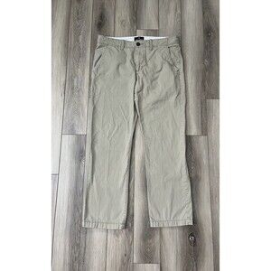 American Eagle Original Straight Chino Khaki Pants Mens Sz 33x32 100% Cotton